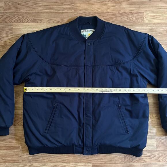 Vintage WOODSMAN ATA XXLT Jacket Navy Blue | Heavy Duty All-Terrain Coat 2XL - Picture 4 of 8